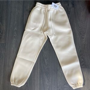 90Z BACK  Milk White Airport Suit Joggers, Size S